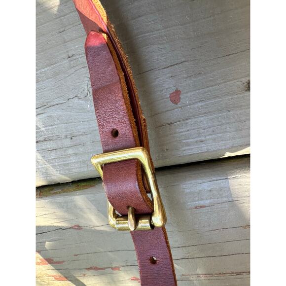 Vintage Duluth Pack Haversack Bag Leather canvas beige brown messenger - Picture 14 of 16